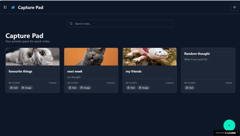 SynergyNotes — Web App / Productivity