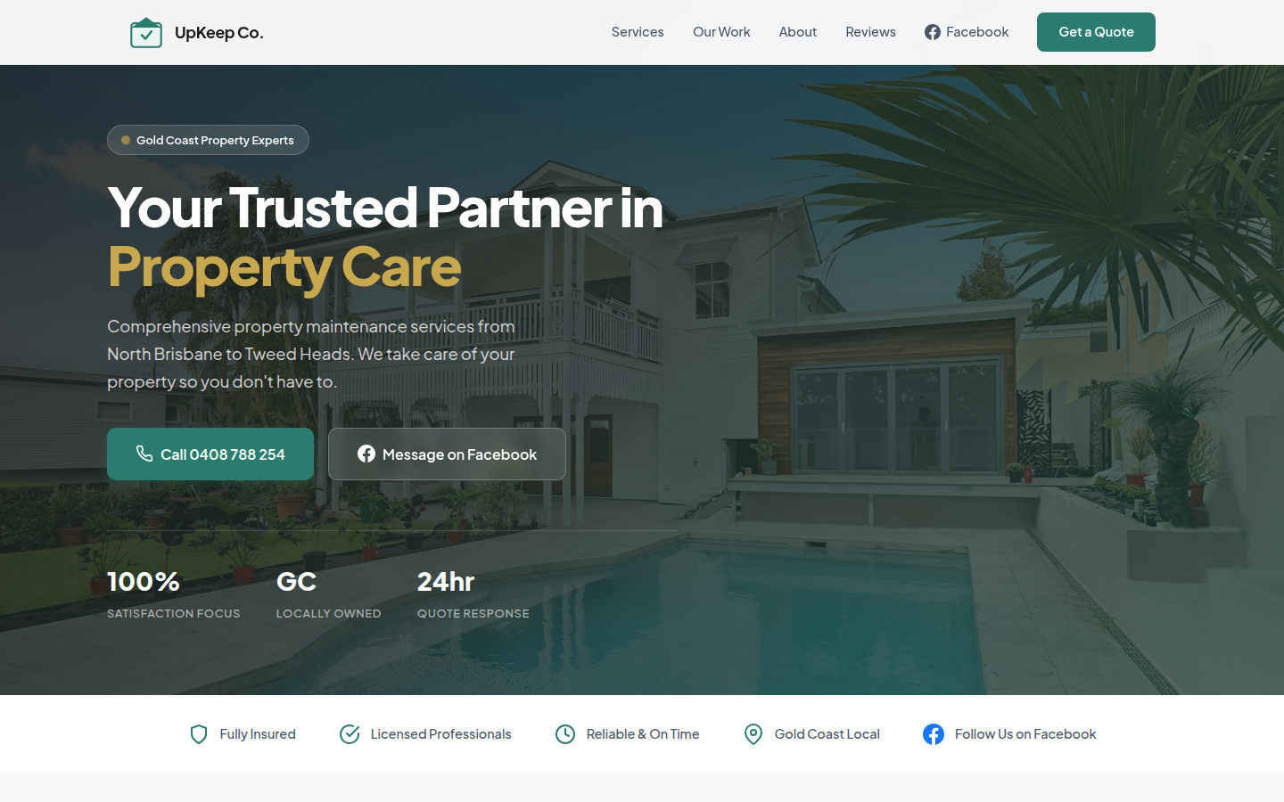UpKeep Co — Web Design / Local Business